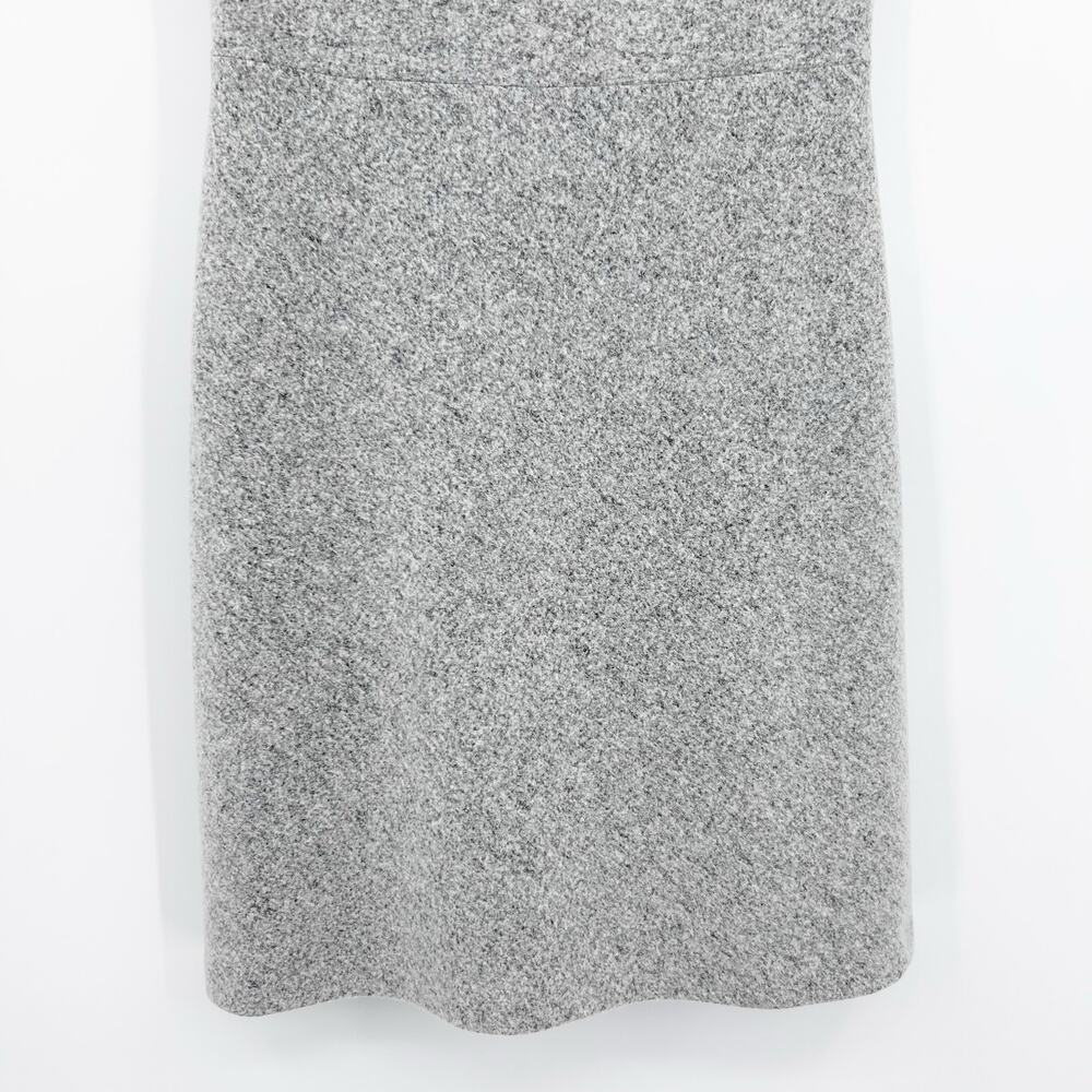 Theory Raneid K Wool Felt A-Line Dress Gray Sleeveless 6 Virgin Wool Minimalist - Picture 5 of 11